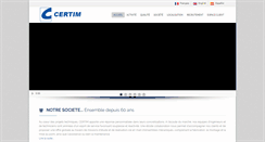 Desktop Screenshot of certim.fr