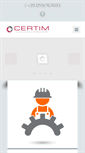 Mobile Screenshot of certim.it